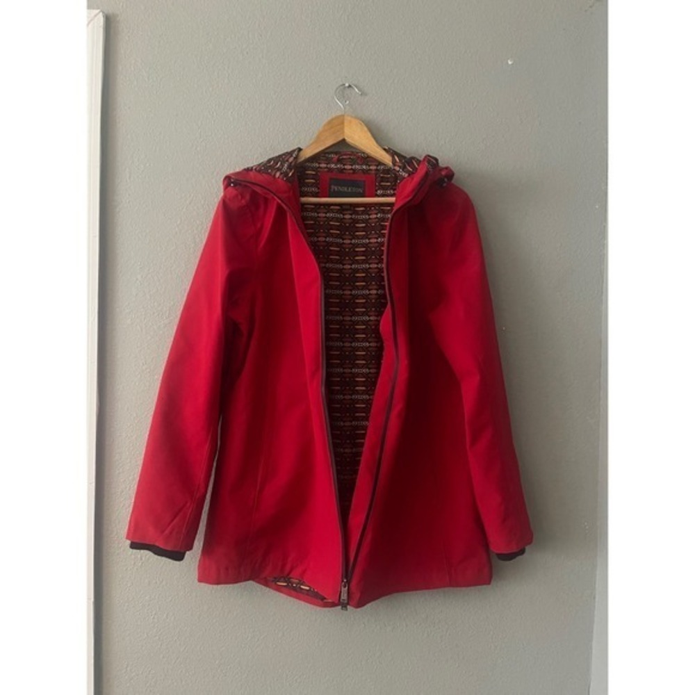 Pendleton Red Hooded Jacket - Picture 1 of 10